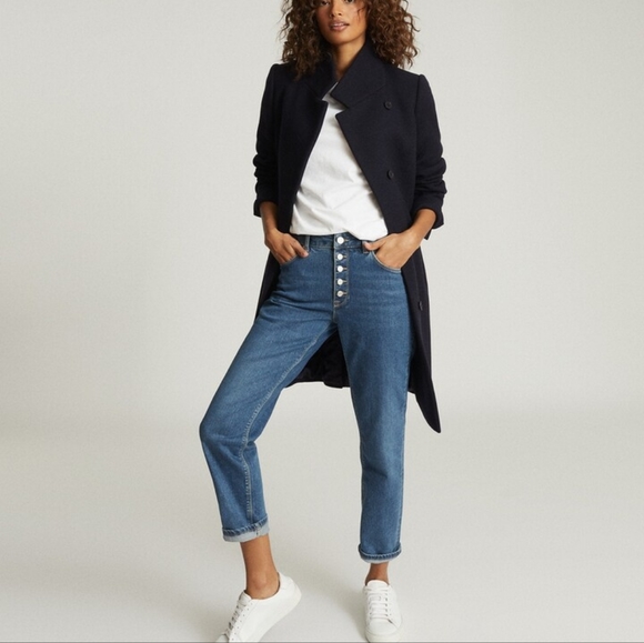 *New sizes* NWT REISS | Marcie Wool Blend Coat - Picture 6 of 13